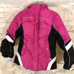 Girls Protection System jacket pink black size 14